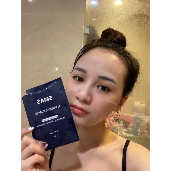 Mặt Nạ Phục Hồi Cấp Ẩm Cao Cấp Smas Peptide Silk Mask -1 Miếng