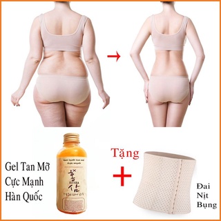 Gel Tan Mỡ Cấp Tốc Hàn Quốc Tặng Đai Nịt Bụng