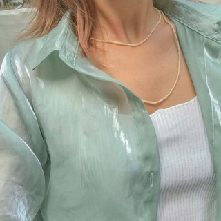 Vòng Cổ Choker Hạt Cườm Handmade Dáng Dài Cổ Điển Gatsby Dream