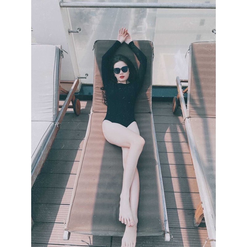 Bodysuit hở lưng cột dây tay dài | BigBuy360 - bigbuy360.vn