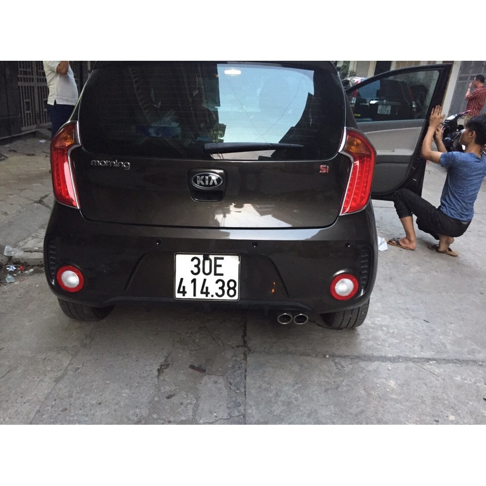 Ốp viền đèn xe Kia Morning đời 2012 đến 2020 Mạ Crom Sáng Đẹp