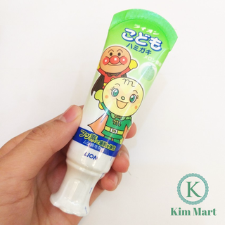 Kem đánh răng cho bé Lion vị dưa gang hàng Nhật Bản