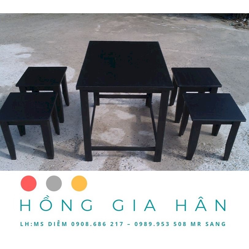 Cần Thanh Lý 50 Bộ Bàn Ghế Gỗ Hồng Gia Hân Bgg32_Bàn Ghế Cafe, Trà Sữa, ...