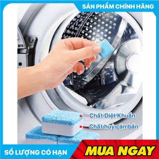Hộp 12 Viên Tẩy Vệ Sinh Lồng Máy Giặt, Diệt khuẩn và Tẩy chất cặn bẩn Lồng máy giặt