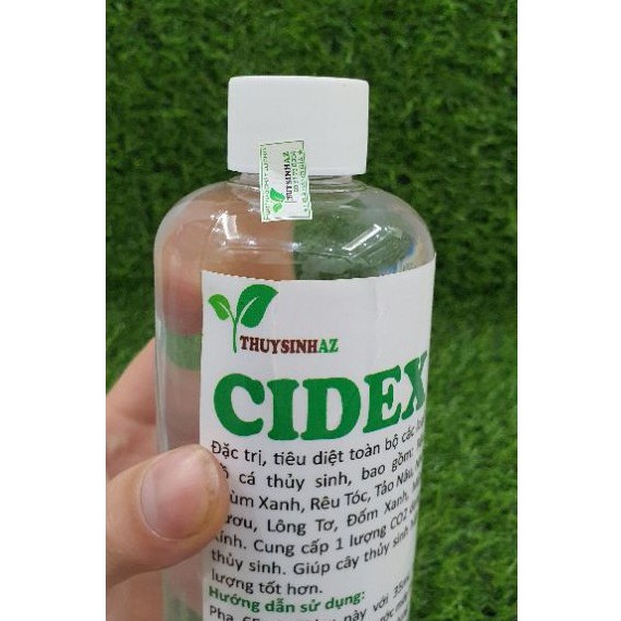 CIDEX 14 (Chai 500 ml) THUYSINHAZ Chế phẩm diệt rêu hại cho hồ thủy sinh