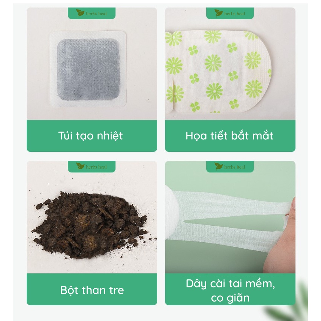 Combo 10 mặt nạ mắt chườm nóng - mask mắt xông hơi nóng giúp thư giãn vùng mắt & ngủ ngon, giảm quầng thâm