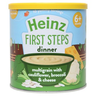 Bột ăn dặm Heinz Anh 6+ vị súp lơ, bông cải và phô mai 125g Date 10/2021