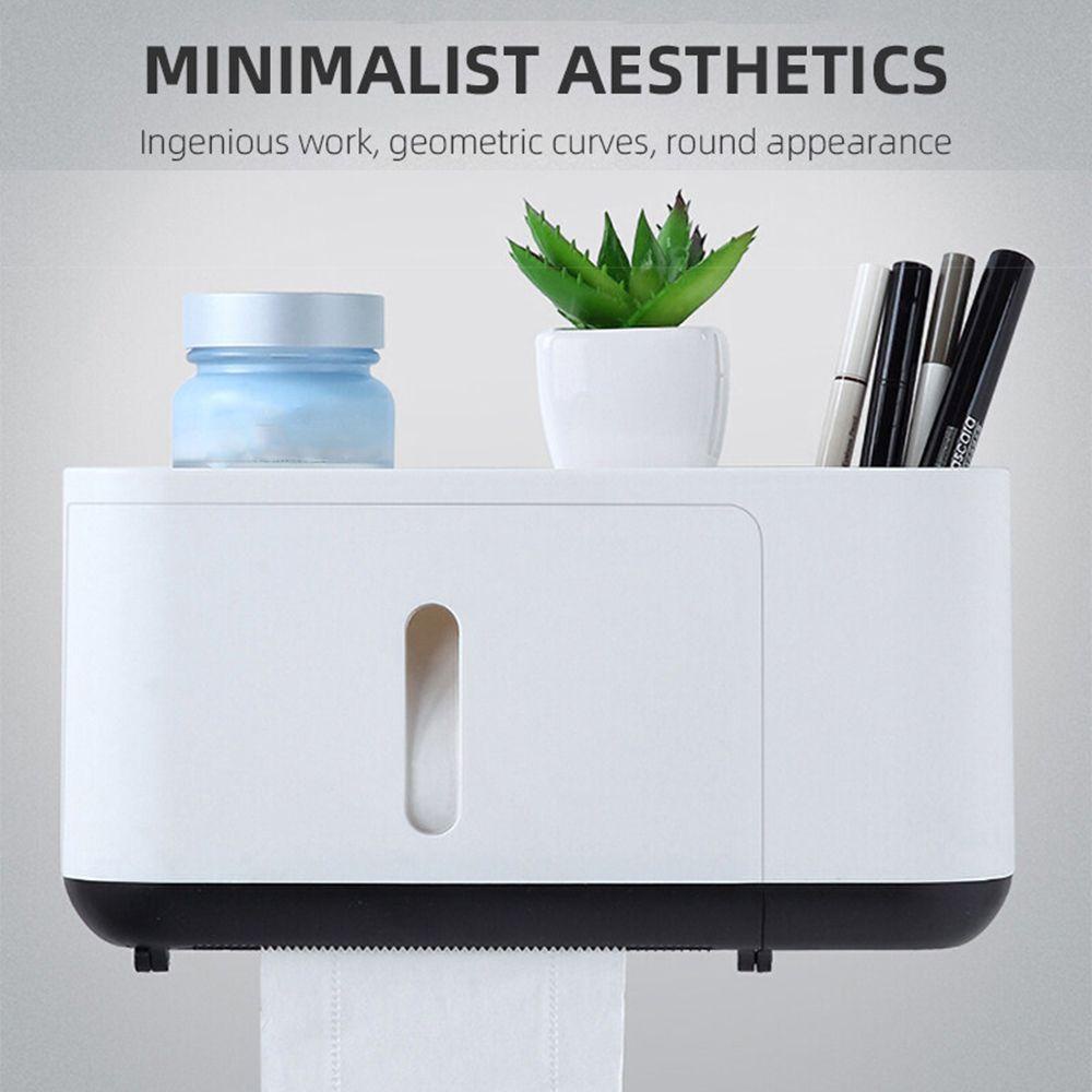 GOGOUP Giá Đỡ Cuộn Giấy Vệ Sinh Gắn Tường Chống Nước Không Cần Đục Lỗ