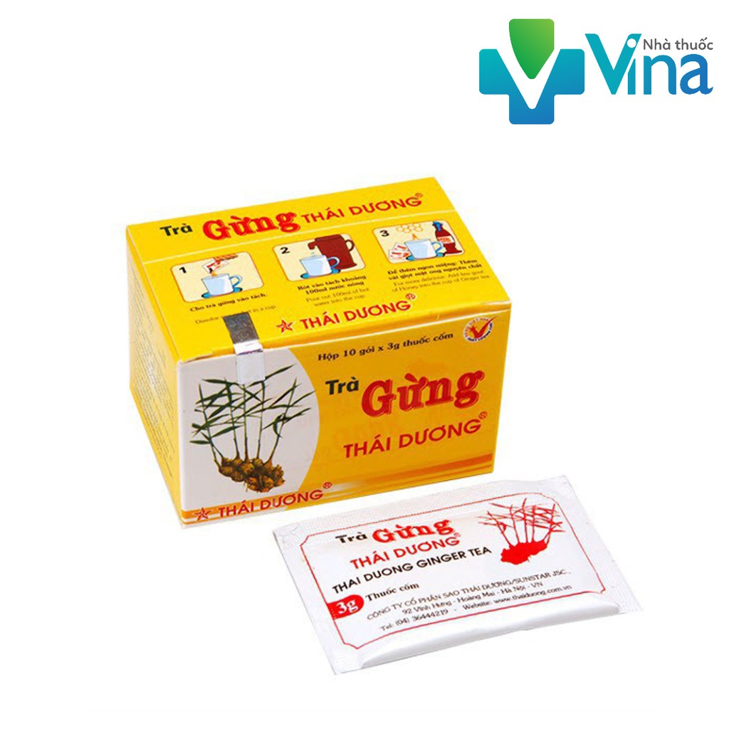 GINGER TEA TRÀ GỪNG THÁI DƯƠNG 10 gói