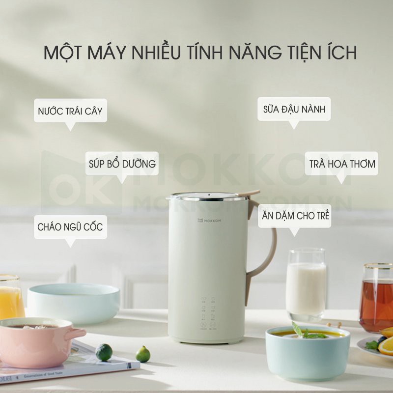 Máy Làm Sữa Hạt Mokkom 600ml