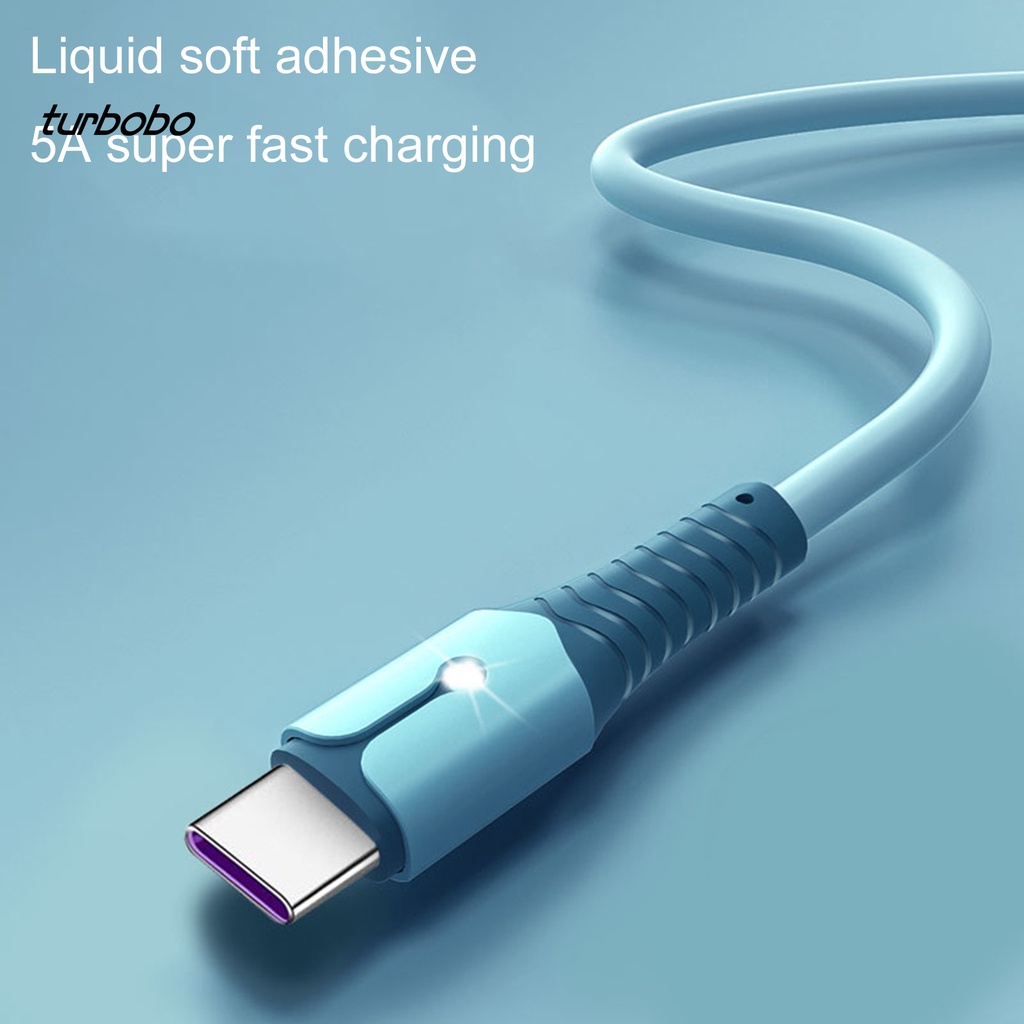 Dây Cáp Sạc Nhanh Type-C 5a Bằng Silicon Tpe Mềm Cho Điện Thoại Di Động