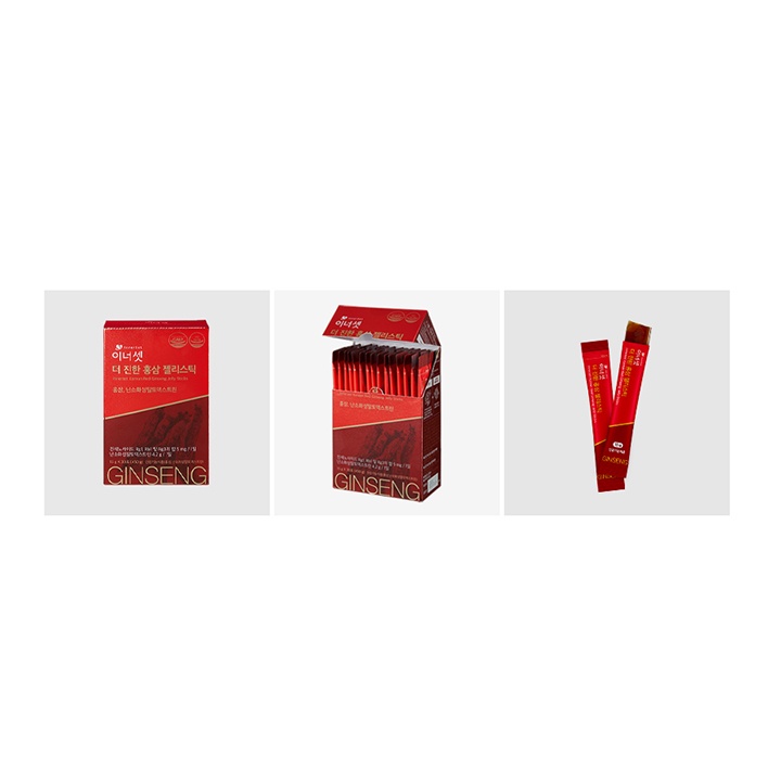 Hộp 30 Gói Thạch Hồng Sâm Innerset Korean Red Ginseng Jelly Sticks 15g/gói - K2V Shop