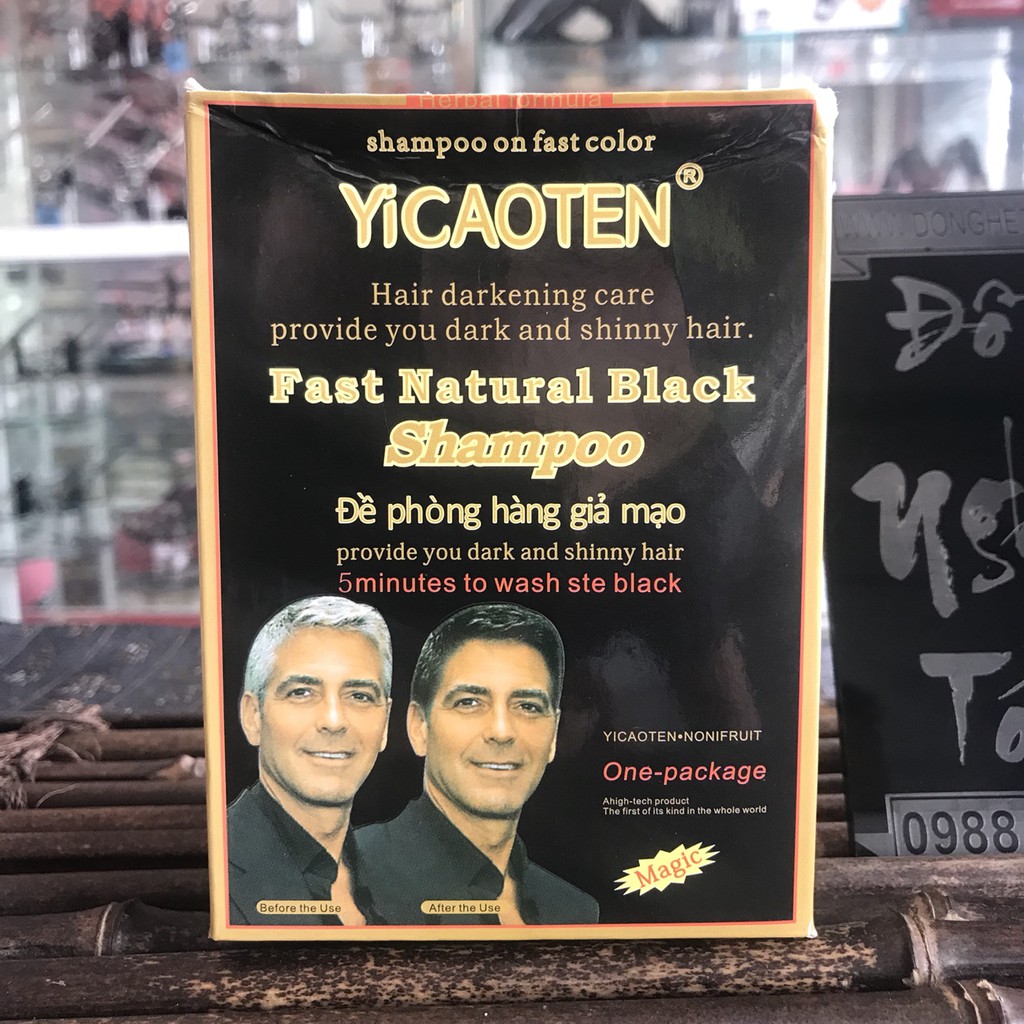 DẦU GỘI ĐEN TÓC YOSATEN FAST NATURAL BLACK SHAMPOO