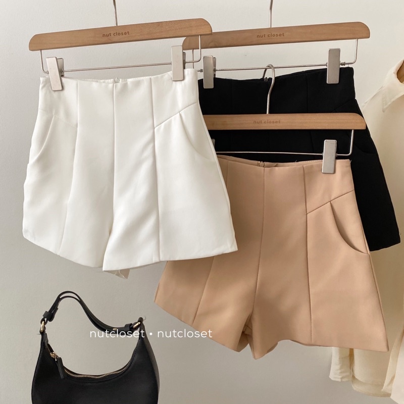 Quần short cạp cao khoá sau (9960) _ Q0149 | BigBuy360 - bigbuy360.vn