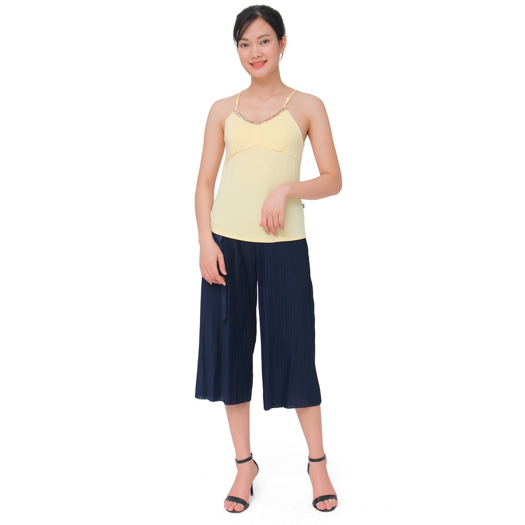 Áo hai dây nữ Narsis L7019 vàng gân