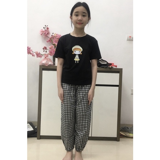 Bộ quần áo hè 12-40kg bé gái cho bé 2 đến 12 tuổi