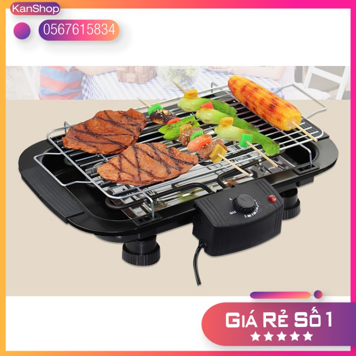 Bếp Nướng Điện Không Khói Đa Năng Cao Cấp Chống Dính Không Ghỉ 5 Mức Nhiệt Độ Dễ Dàng Tháo Rời Tiện L