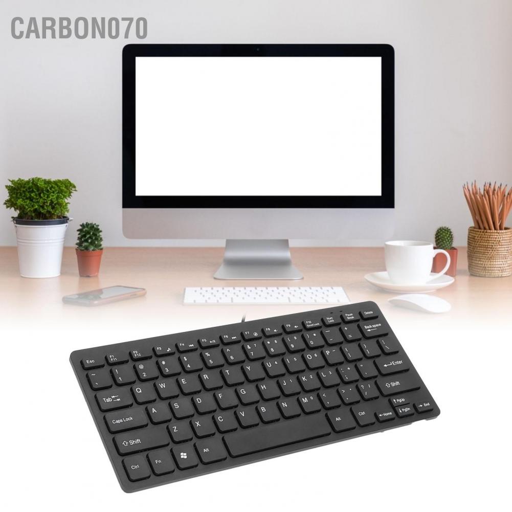 Carbon070 Bàn phím có dây USB Di động 78 Phím máy tính xách tay mini cho Văn phòng tại nhà