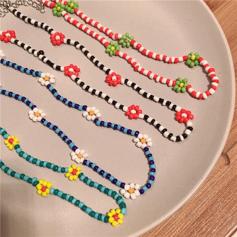IF ME Vòng cổ chuỗi hạt nhiều màu chống thấm nước thời trang Hàn Quốc đơn giản dễ thương cho nữ