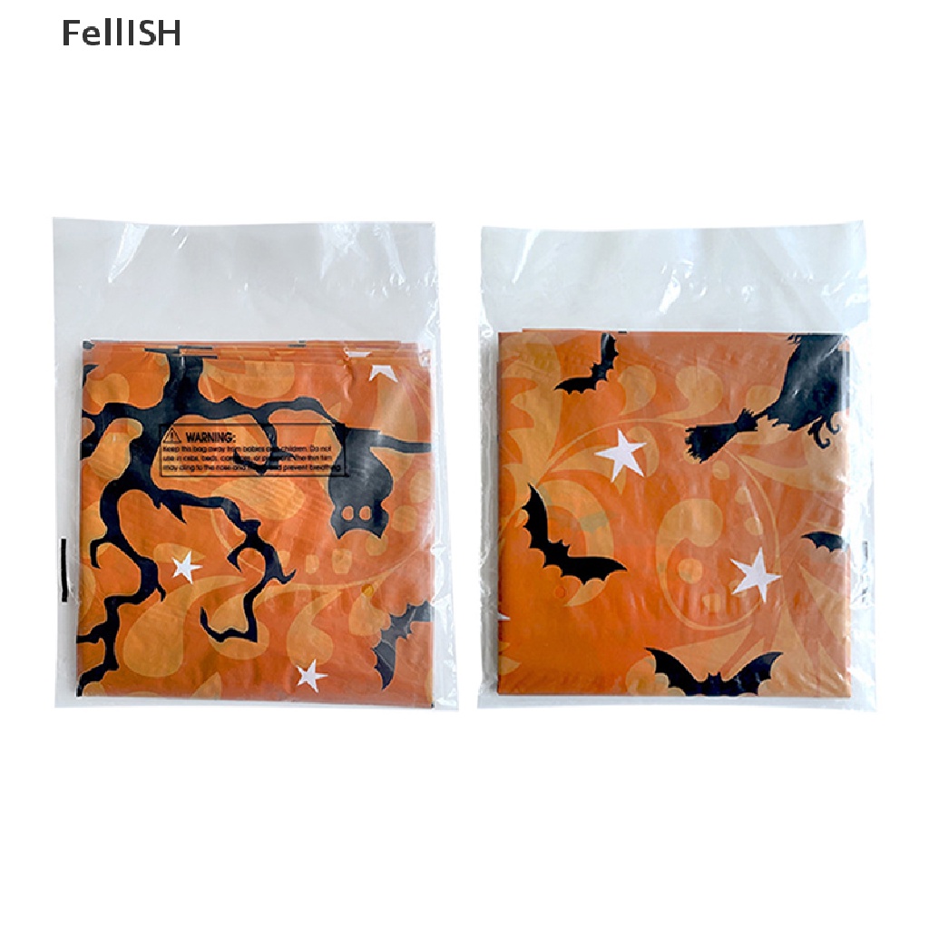 Khăn Trải Bàn Hình Chữ Nhật Bằng Nhựa Chống Nước Dùng Một Lần Phong Cách Halloween 439br