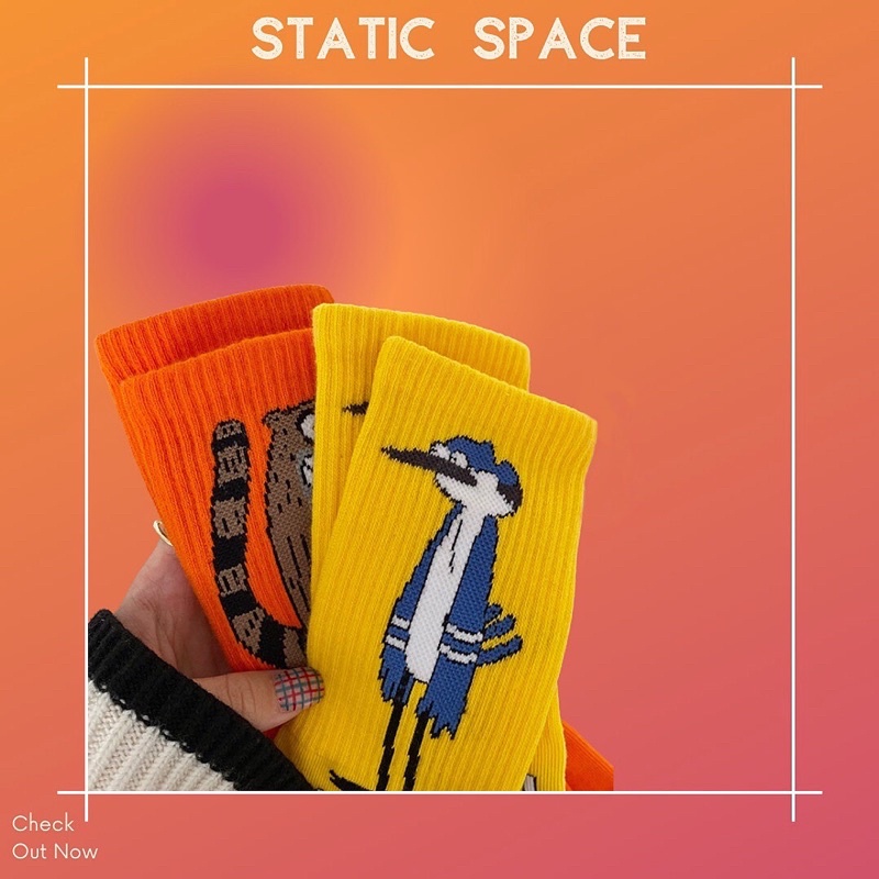 TẤT VỚ CAO CỔ NAM NỮ PHONG CÁCH HOẠT HÌNH - STATIC SPACE