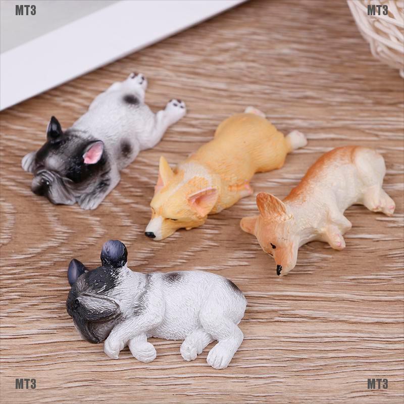 Set 2 Mô Hình Đồ Chơi Chó Bull Đang Ngủ 3