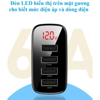 [4 cổng USB-30W]Đầu sạc Baseus Mirro Lake BS-E914