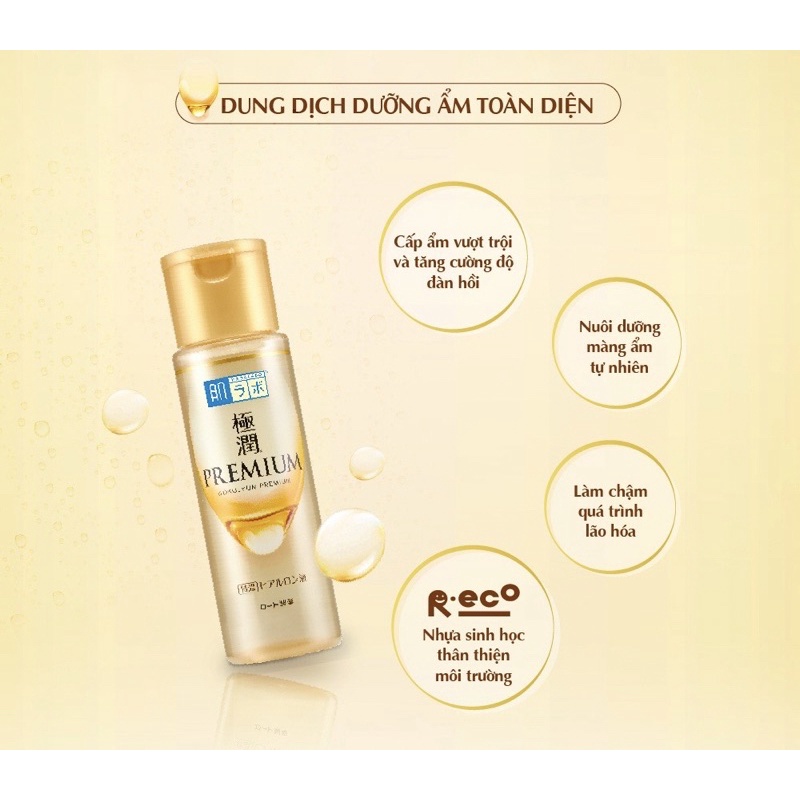 Dung dịch dưỡng ẩm tối ưu Hada Labo Gokujyun Premium Lotion 170ml 2021 (Nhập khẩu từ Nhật Bản)