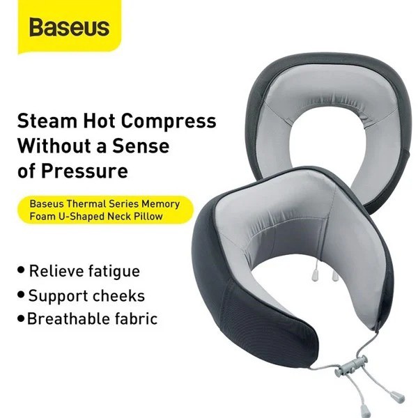 Gối mềm chữ U Baseus chống mỏi cổ, vai gáy Thermal Series Memory Foam U-Shaped Neck Pillow