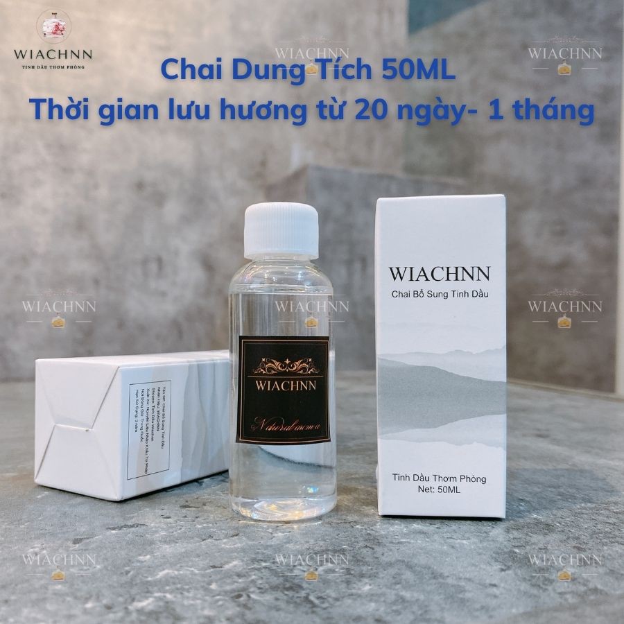 Chai Bổ Sung Tinh Dầu Thơm Phòng WIACHNN 100ml Que Gỗ Tự Khuếch Tán Cho Chai Đã Sử Dụng BS100