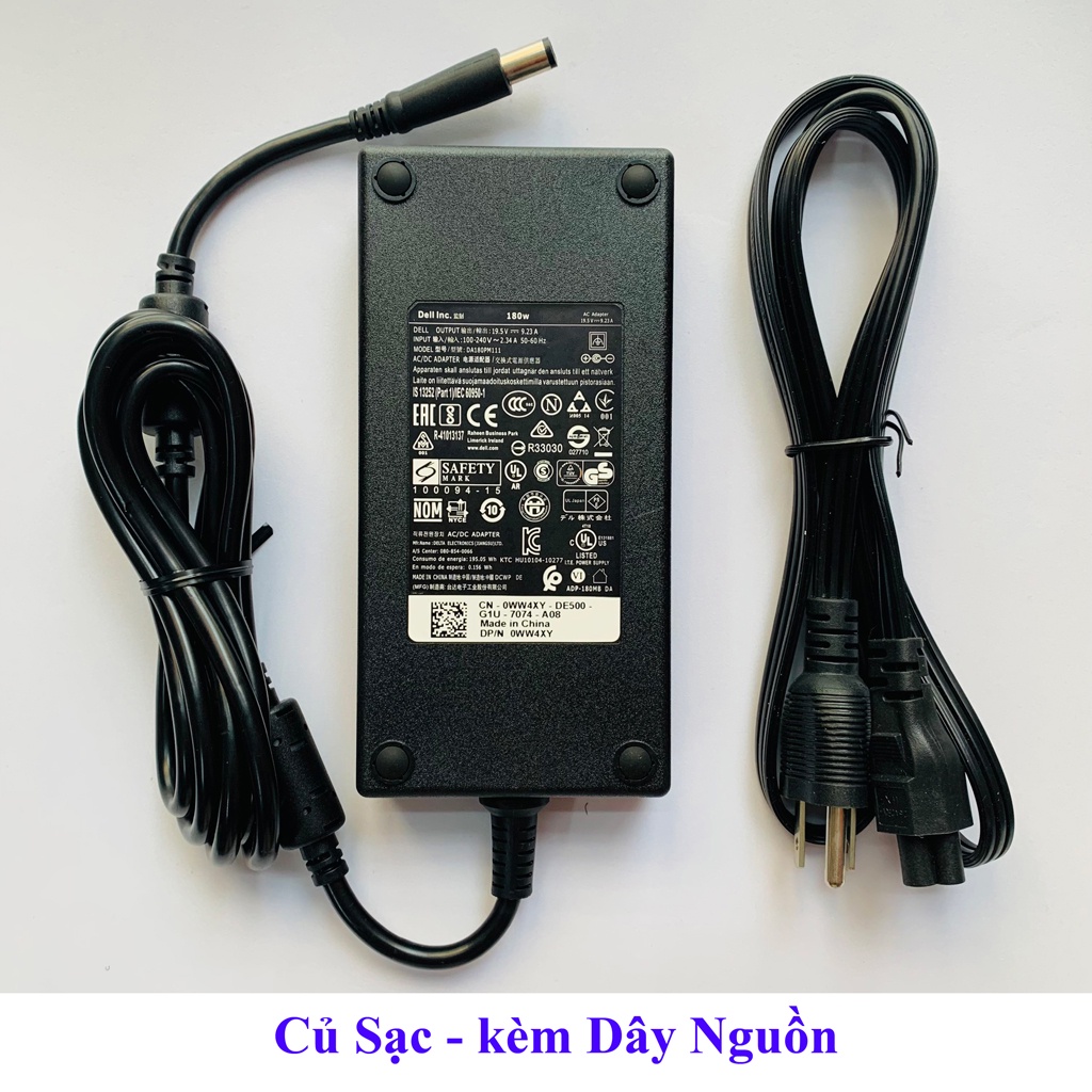 Sạc Laptop Dell M4700, M4600, M4800 19.5V 9.23A (180W) Slim cao cấp