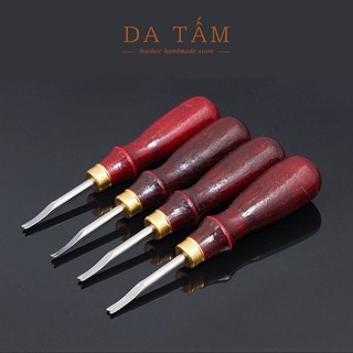 Cây gọt viền da chuôi gỗ