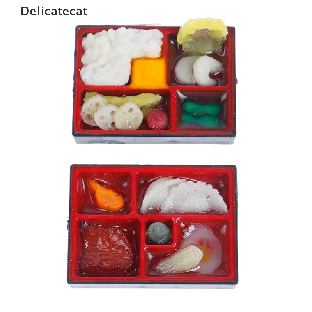 Set mô hình hộp thức ăn nhanh phong cách Nhật Bản dành cho trang trí nhà búp bê tỉ lệ 1:12