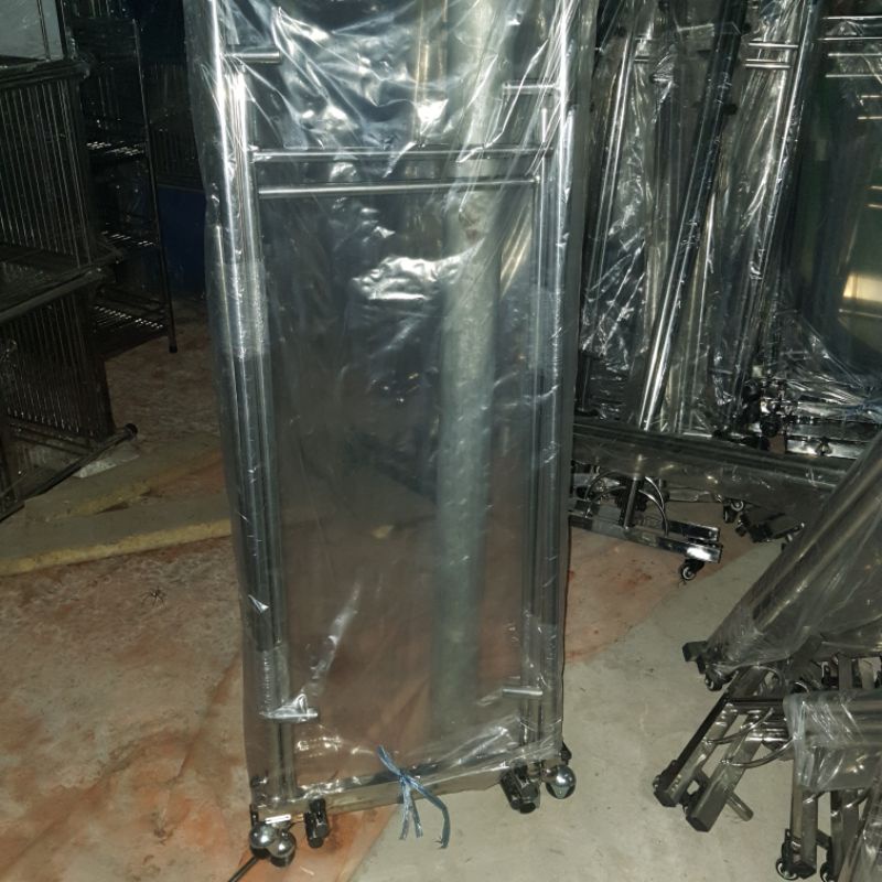 Sào phơi đồ đôi , tháo ráp , inox tốt,  dày , chắc chắn , có bánh xe , dài 120cm có tăng giảm, sào trơn và khoen