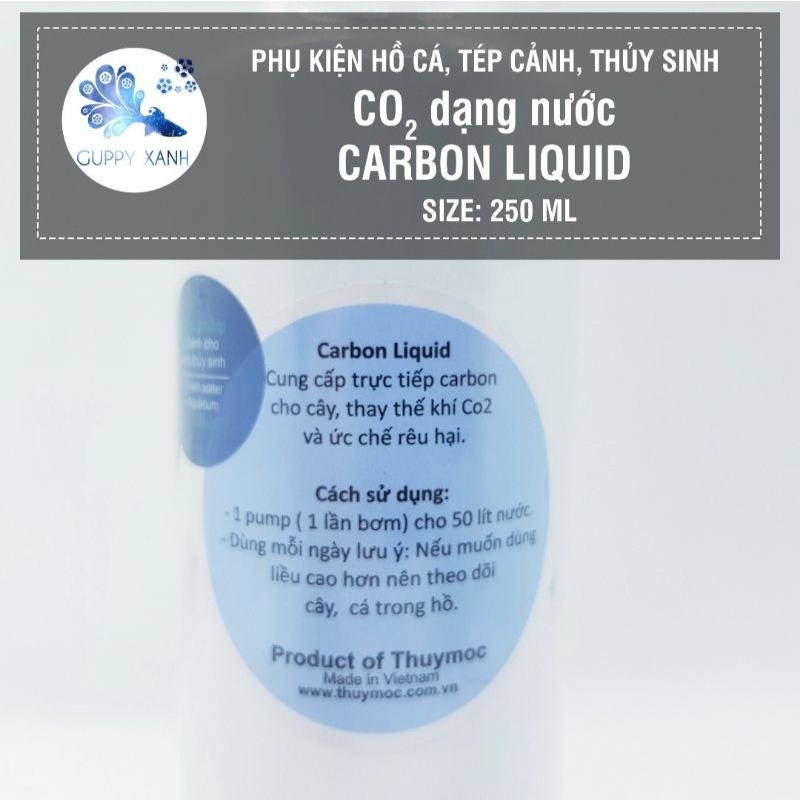 Carbon Liquid bổ sung c02 dạng nước cho cây thủy sinh, c02 nước