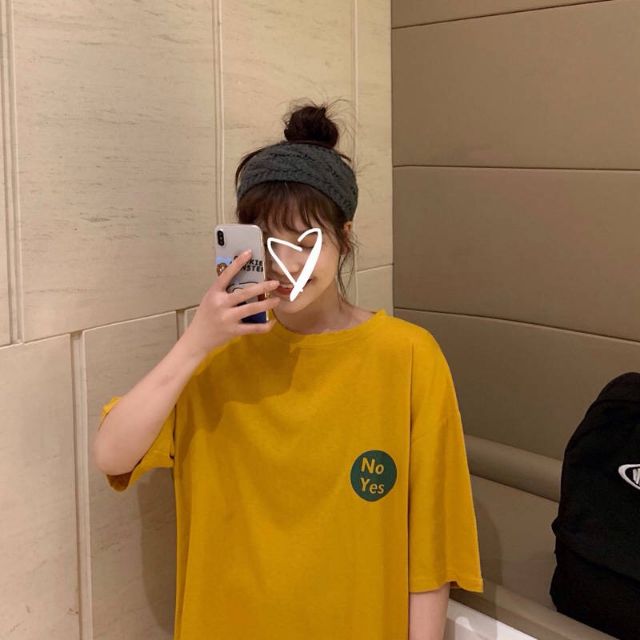Áo thun tay lỡ No Yes.