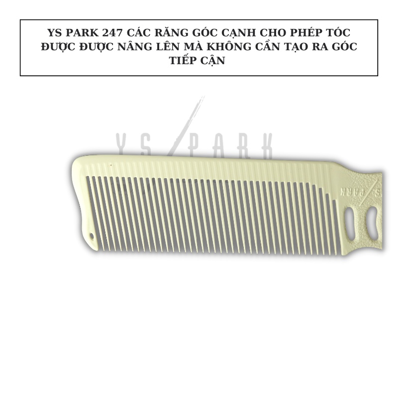 Lược cắt tóc kê tông răng xương cá Nhật Bản YS PARK Barber cứng chịu nhiệt và hóa chất YS-247 hàng chính hãng