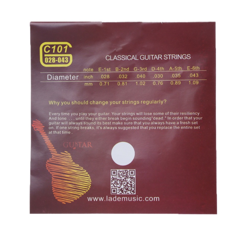 Set 6 Dây Đàn Ghi Ta Cổ Điển 1 Bộ