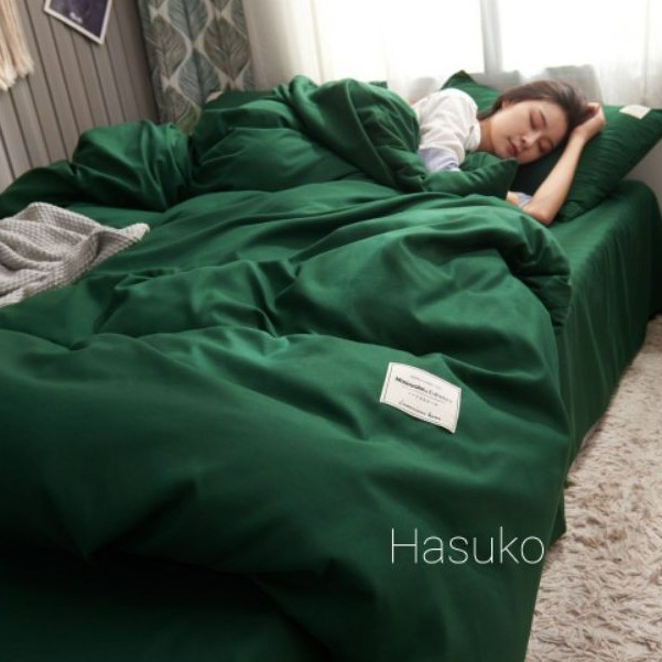 Bộ chăn ga gối cotton đũi tici nhập khẩu fun màu mới nhất