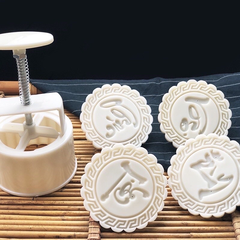Khuôn bánh trung thu Phúc Lộc Thọ Tài loại 120g