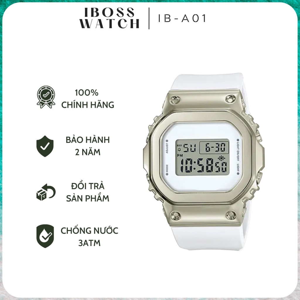 Đồng hồ Nam Nữ CA,.SI.O 5600G- 7DR CHỐNG NƯỚC 3ATM, DÂY CAO SU ĐÚC - IBOSS WATCH