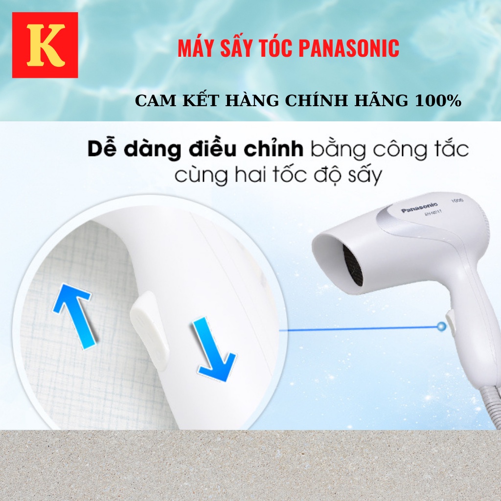Máy sấy tóc Panasonic EH-ND11-W645,máy sáy tóc mini cầm tay 1000W bảo hành 12 tháng