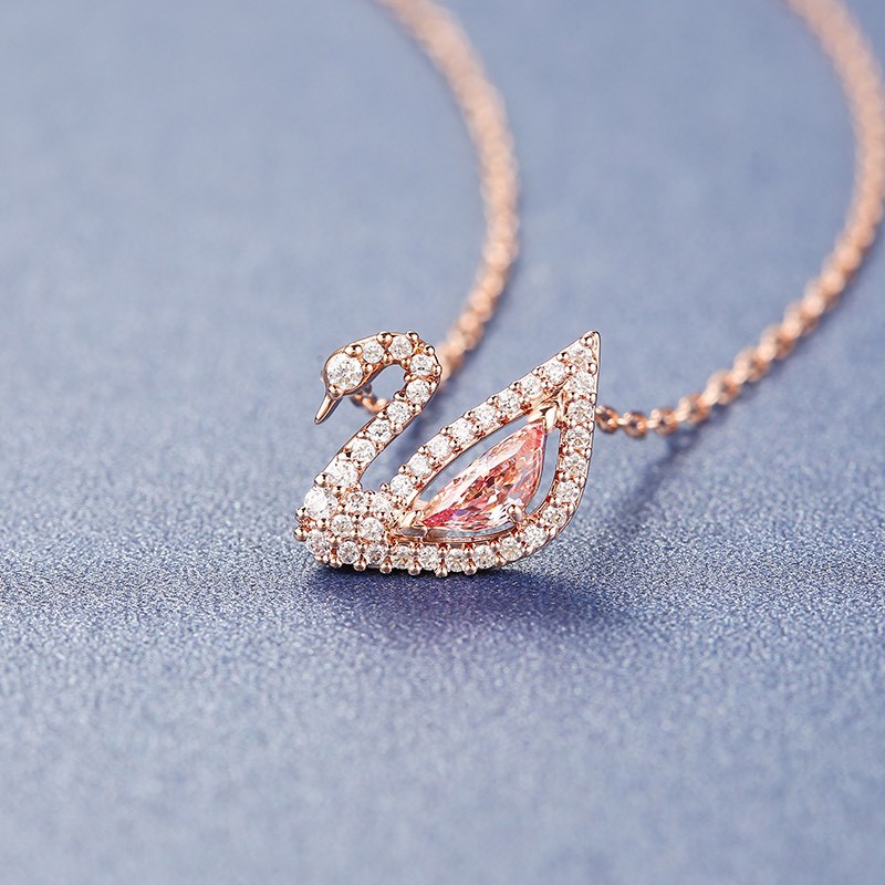 Vòng Cổ Swarovski Thiên Nga Hồng 5469989 ⚜️Hàng Authentic⚜️