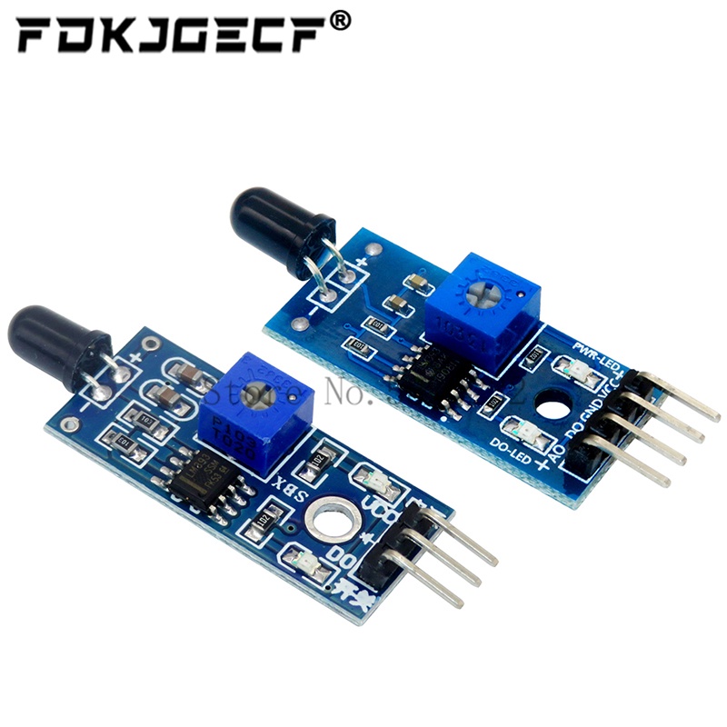 Mô-đun Cảm Biến Phát Hiện Lửa Hồng Ngoại LM393 3 Pin / 4 Pin IR Cho arduino