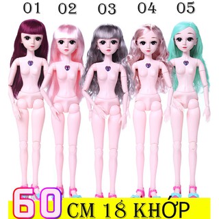 Búp Bê BJD 1/3 60Cm ,18 Khớp Cao Cấp