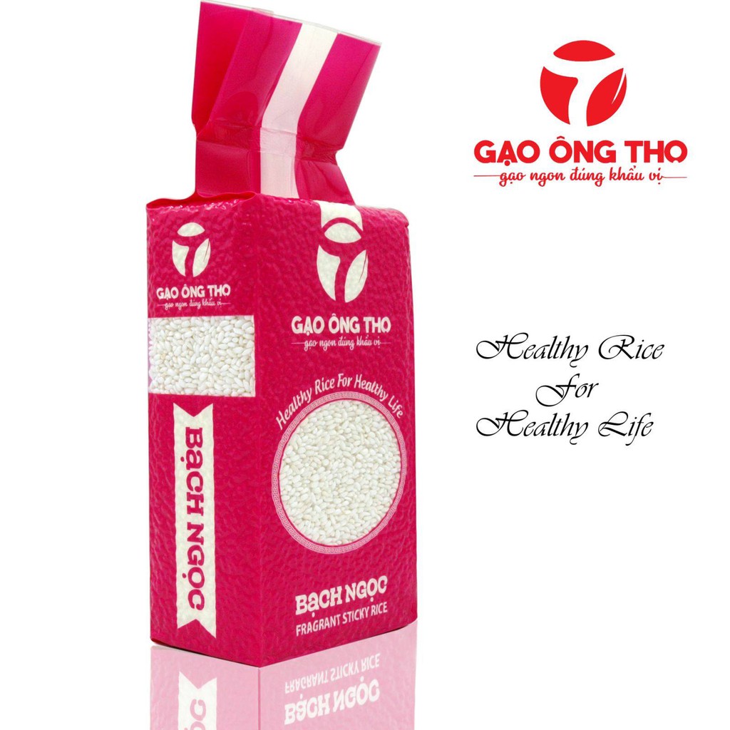 Gạo Nếp Bắc Bạch Ngọc Túi 1Kg - Gạo Ông Thọ