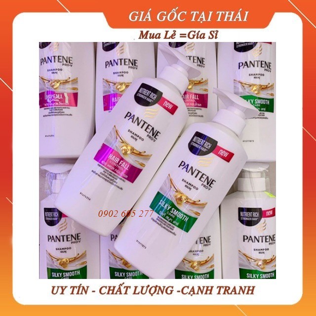 [hàng chính hãng]Dầu gội Pantene Thái Lan 450ml (xanh,hồng)