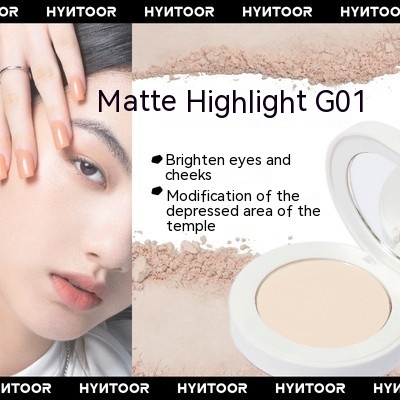 Phấn Bắt Sáng Dạng Nén Màu Lì Che Khuyết Điểm Làm Sáng Da HYNTOOR G01