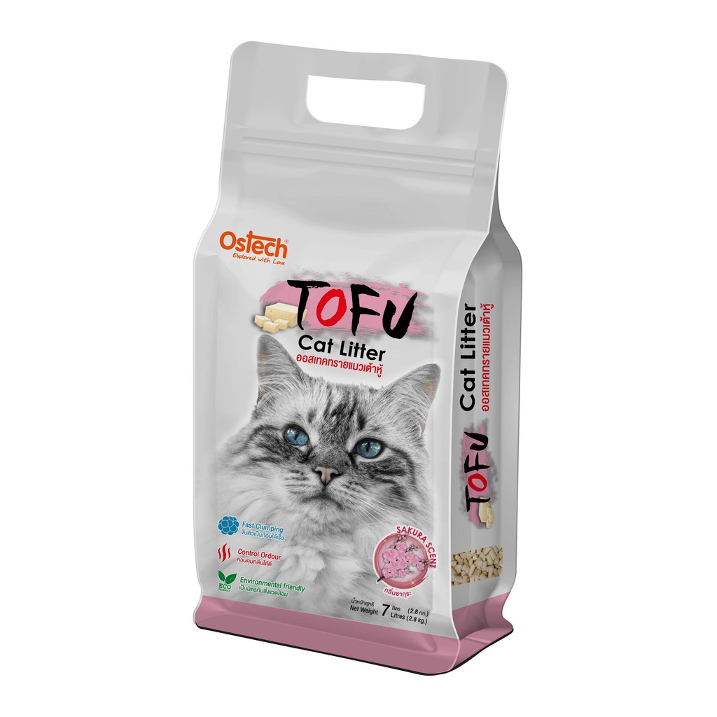 Cát vệ sinh mèo Ostech Tofu Cat Litter 7 Lít