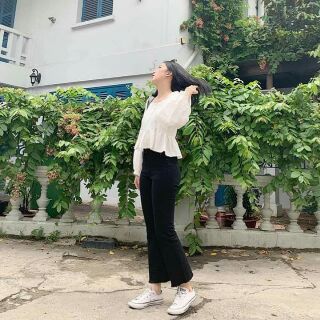🌸 BabyDoll Trắng Tay Phồng 🌸